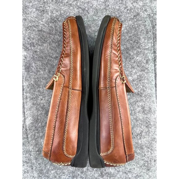 Dockers Catalina Brown Leather Loafers Mens 10M Slip-On Shoes Casual Comfort